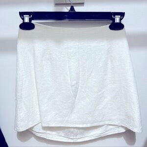 Princess Polly White Linen Mini Skirt size 2